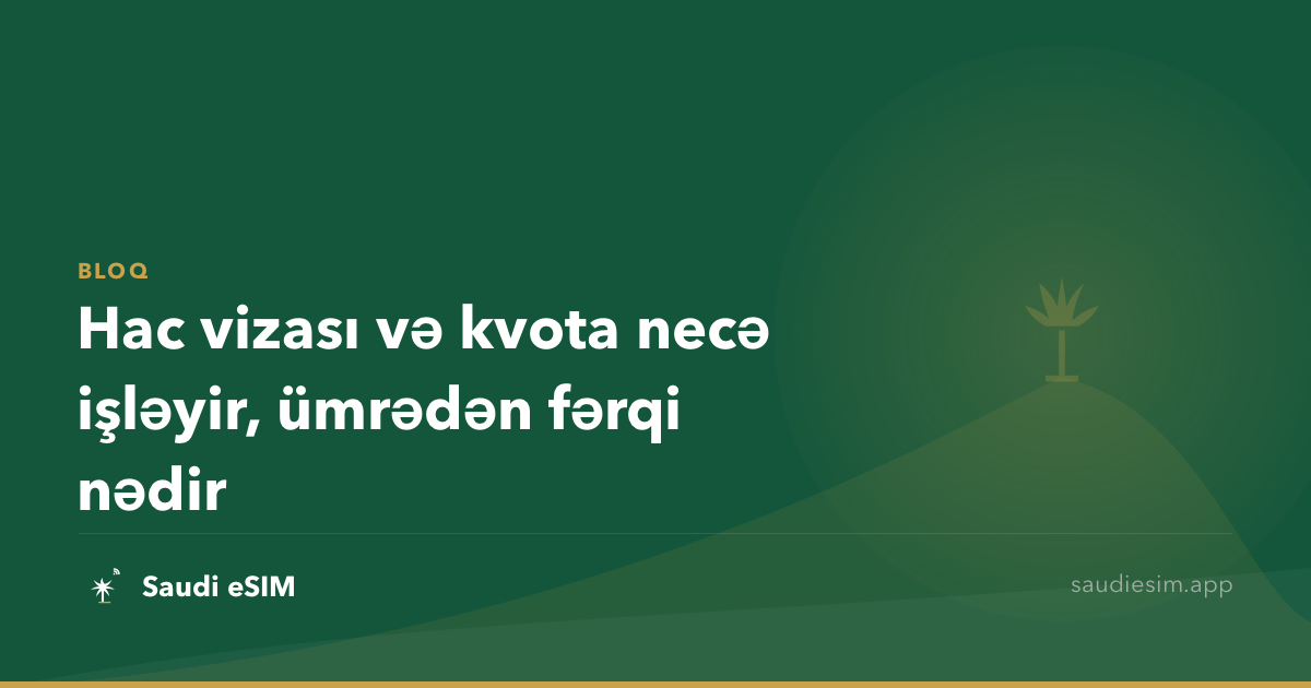 Hac vizası və kvota necə işləyir, ümrədən fərqi nədir