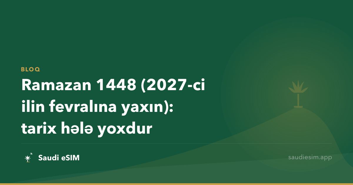 Ramazan 1448 (2027-ci ilin fevralına yaxın): tarix hələ yoxdur