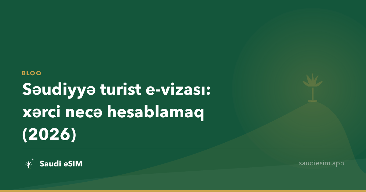 Səudiyyə turist e-vizası: xərci necə hesablamaq (2026)
