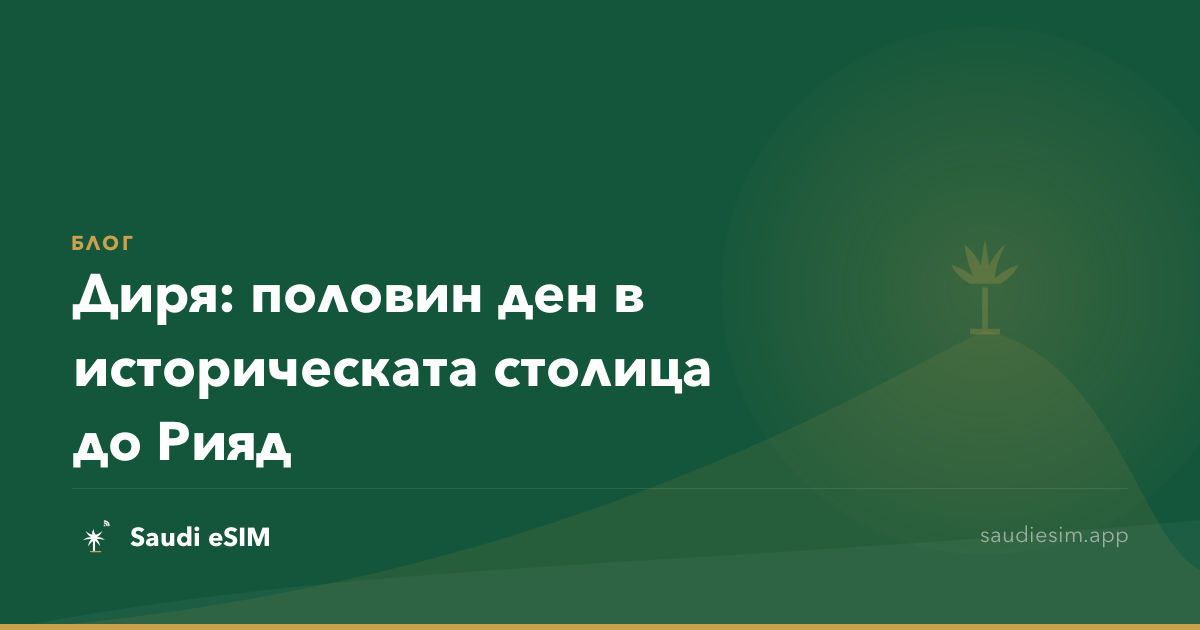 Диря: половин ден в историческата столица до Рияд