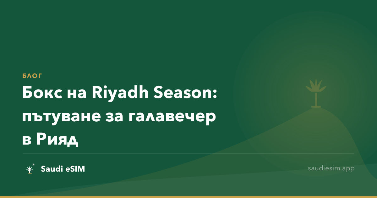 Бокс на Riyadh Season: пътуване за галавечер в Рияд