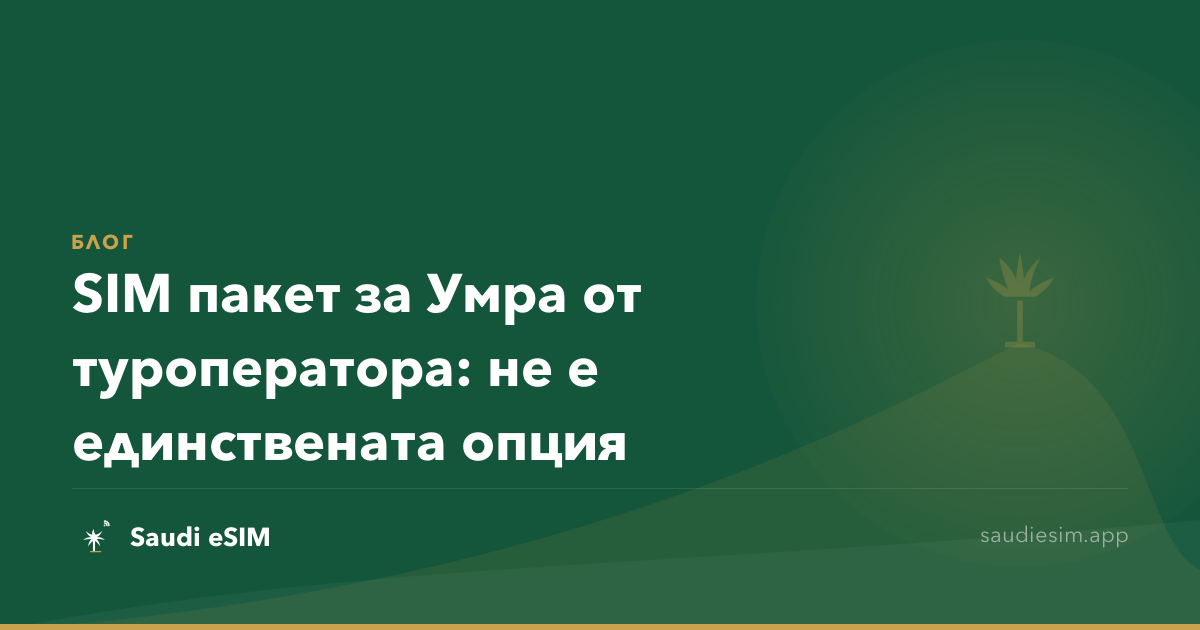 SIM пакет за Умра от туроператора: не е единствената опция