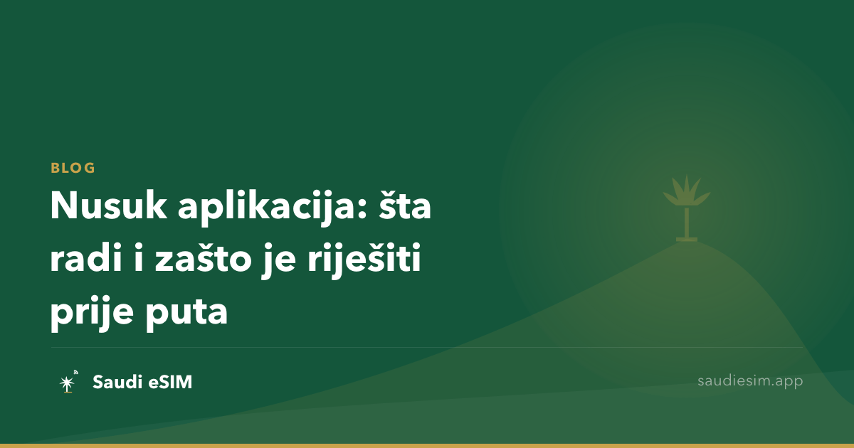 Nusuk aplikacija: šta radi i zašto je riješiti prije puta