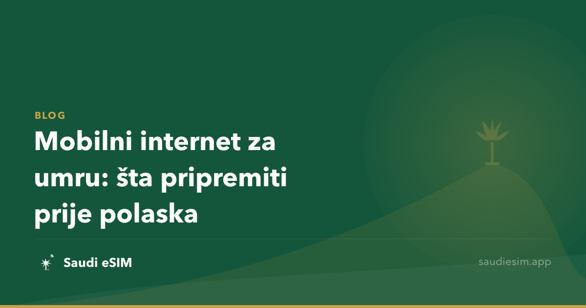 Mobilni internet za umru: šta pripremiti prije polaska