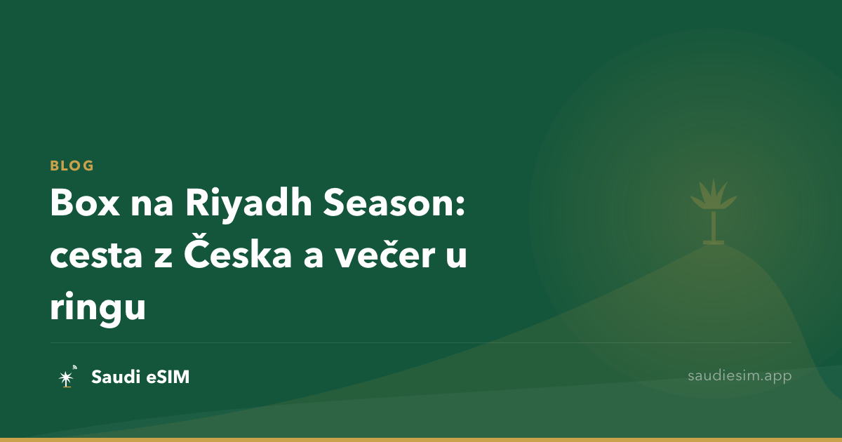 Box na Riyadh Season: cesta z Česka a večer u ringu