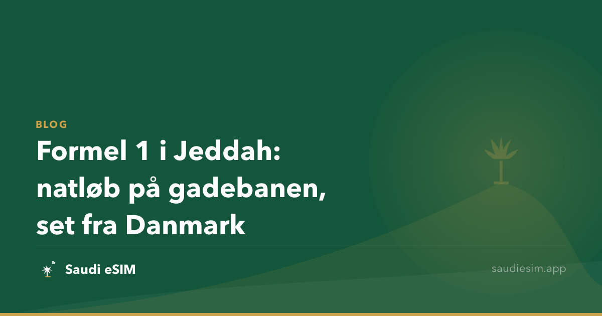 Formel 1 i Jeddah: natløb på gadebanen, set fra Danmark