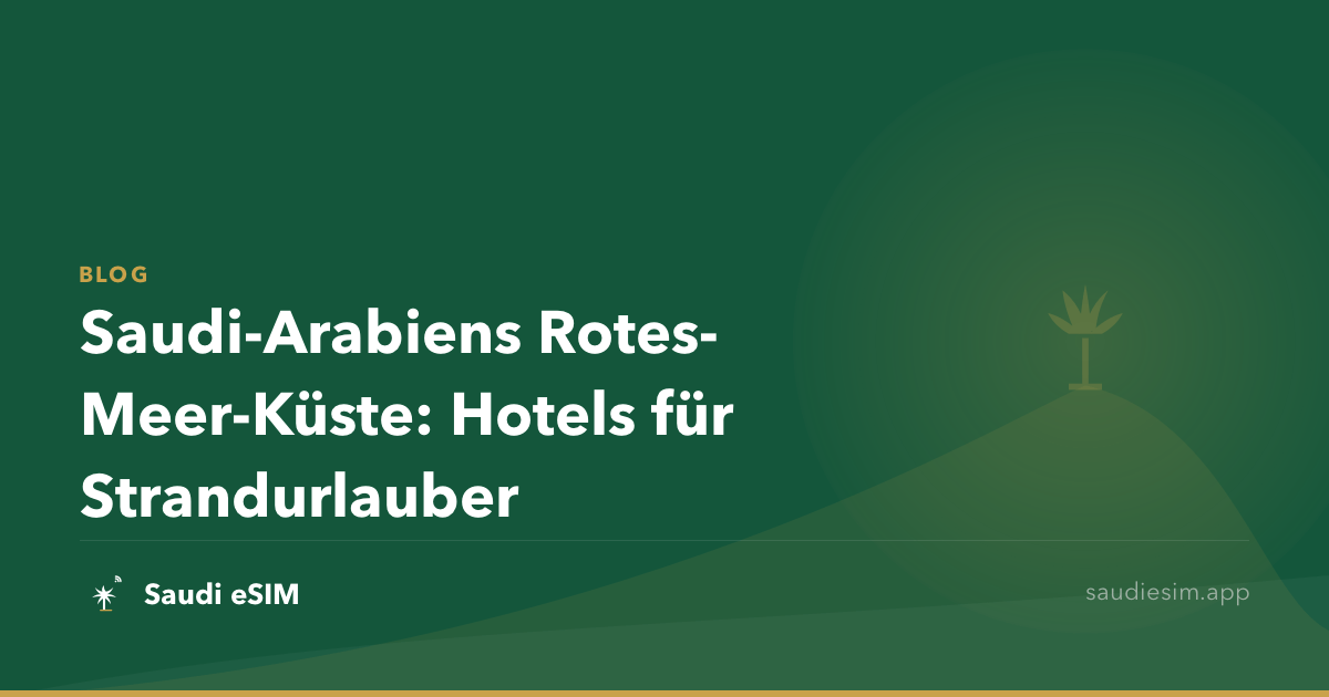 Saudi-Arabiens Rotes-Meer-Küste: Hotels für Strandurlauber