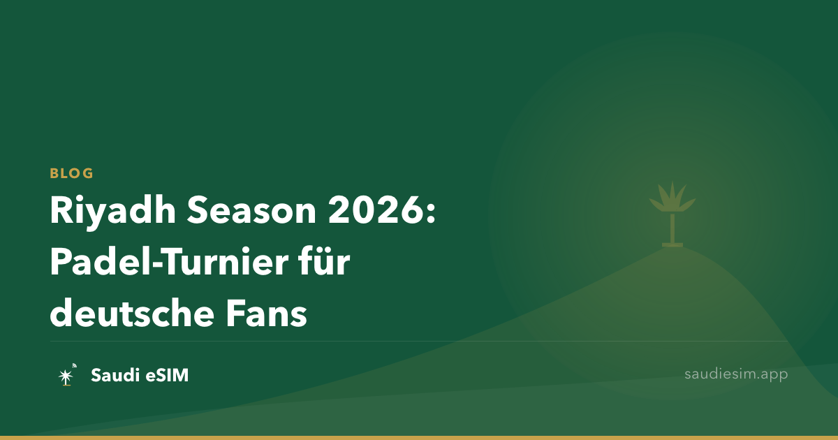 Riyadh Season 2026: Padel-Turnier für deutsche Fans