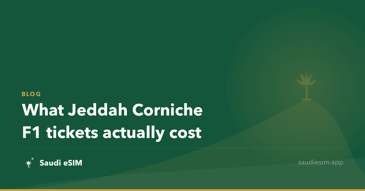 What Jeddah Corniche F1 tickets actually cost
