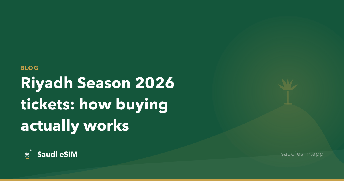 Riyadh Season 2026 tickets: how buying actually works