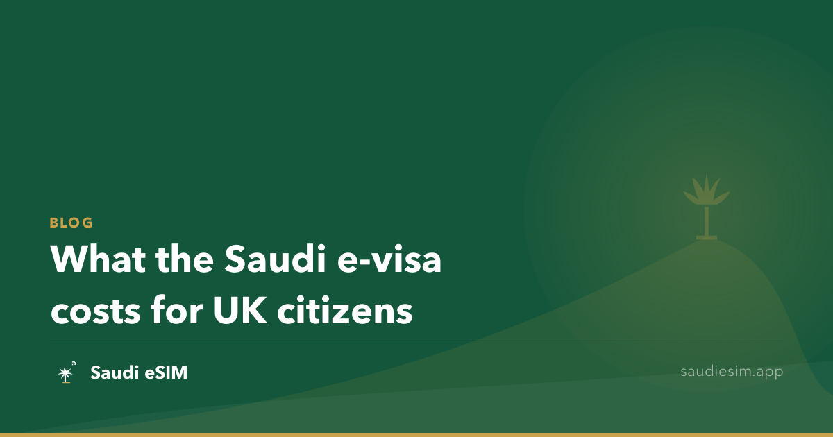 What the Saudi e-visa costs for UK citizens