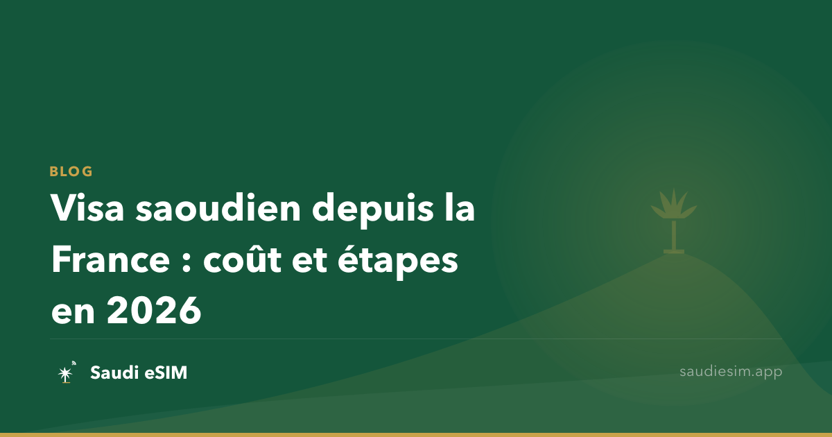 Visa saoudien depuis la France : coût et étapes en 2026