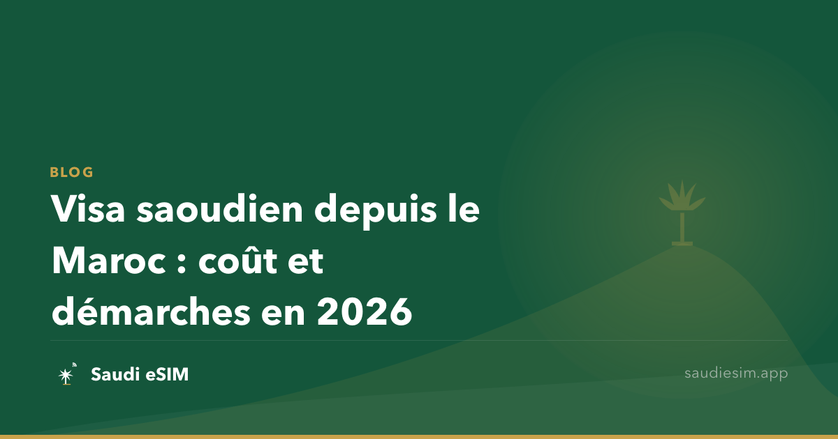 Visa saoudien depuis le Maroc : coût et démarches en 2026
