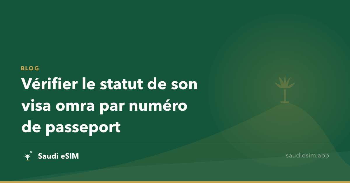 Vérifier le statut de son visa omra par numéro de passeport