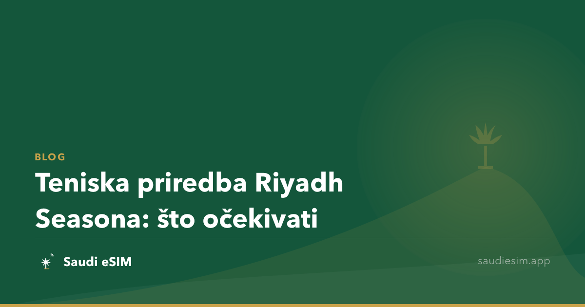 Teniska priredba Riyadh Seasona: što očekivati