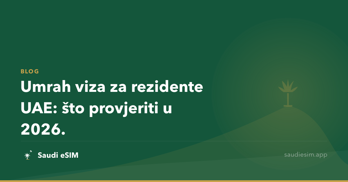 Umrah viza za rezidente UAE: što provjeriti u 2026.