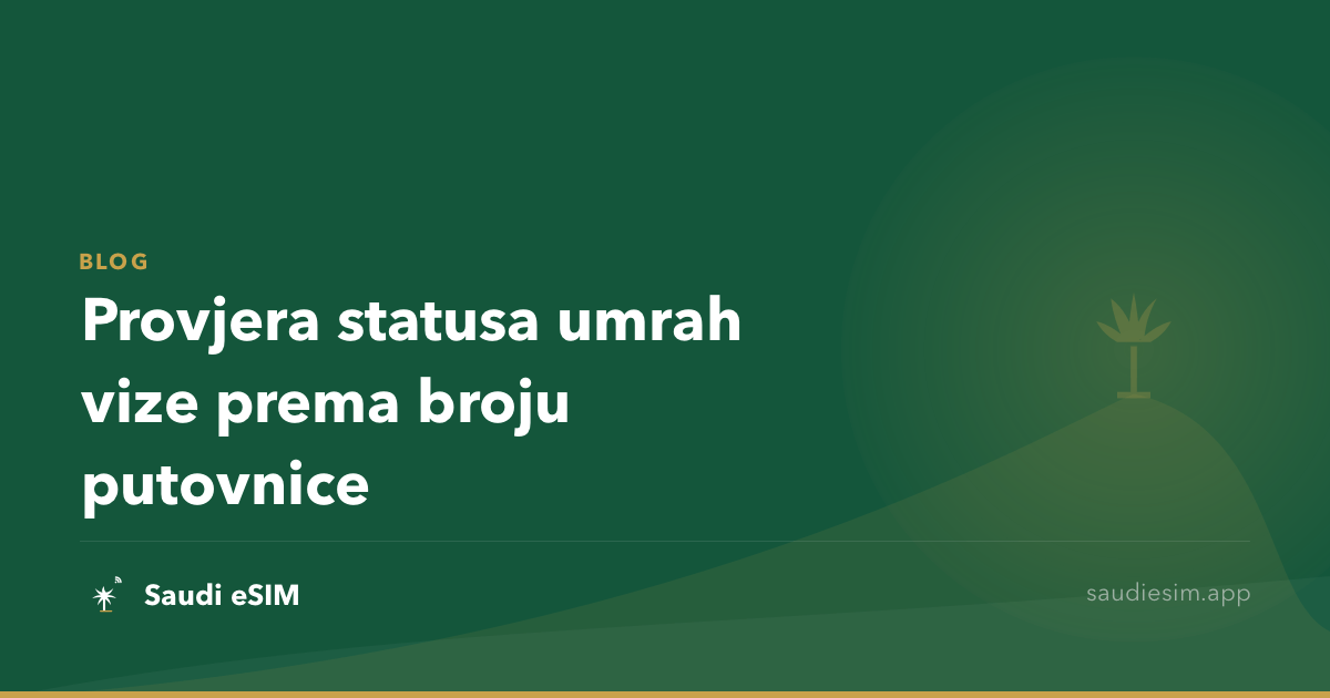 Provjera statusa umrah vize prema broju putovnice