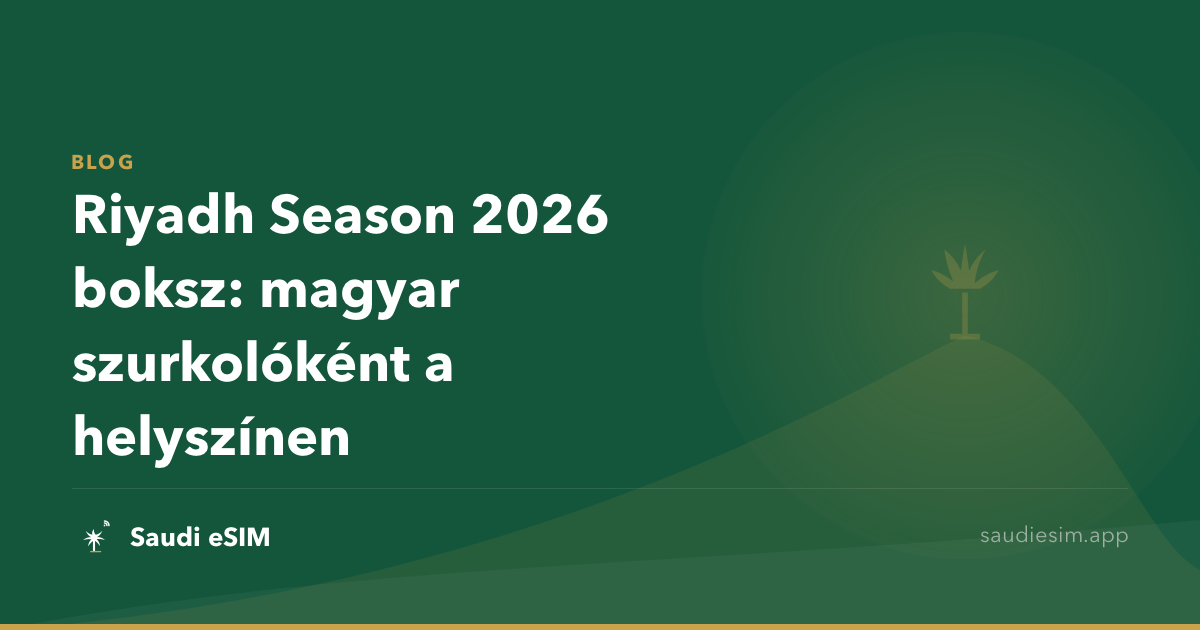 Riyadh Season 2026 boksz: magyar szurkolóként a helyszínen