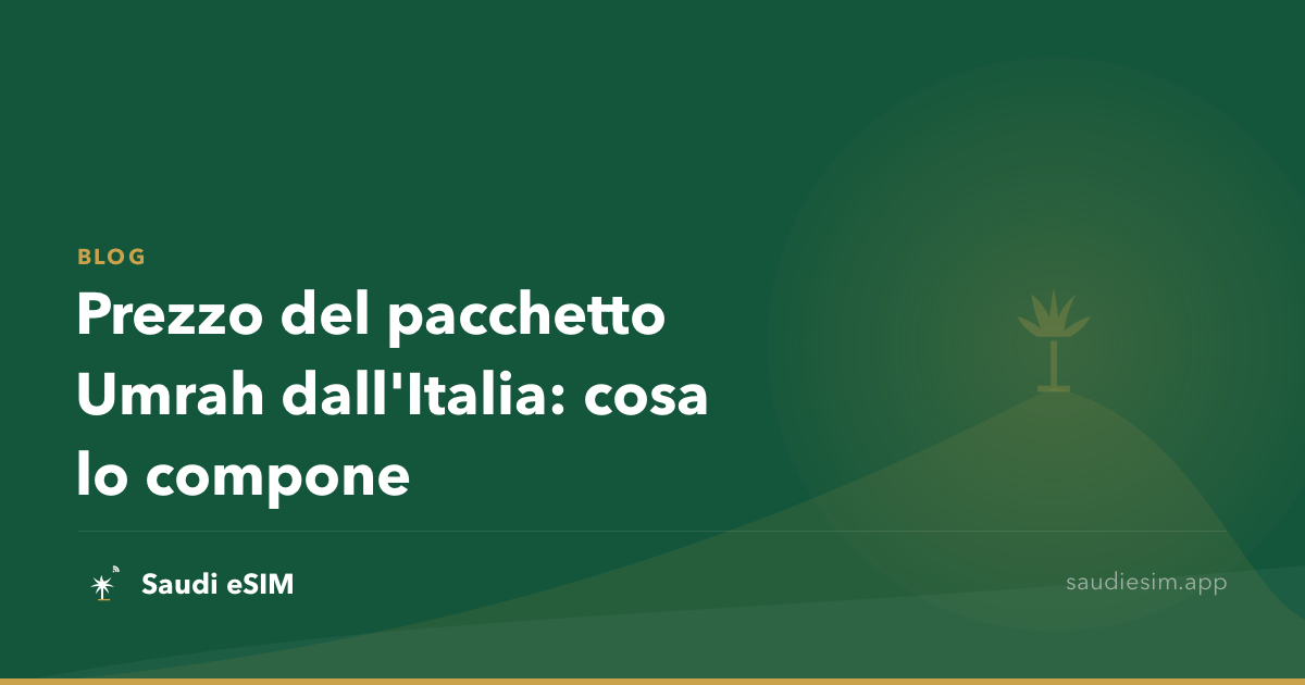 Prezzo del pacchetto Umrah dall'Italia: cosa lo compone