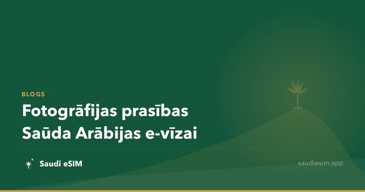 Fotogrāfijas prasības Saūda Arābijas e-vīzai