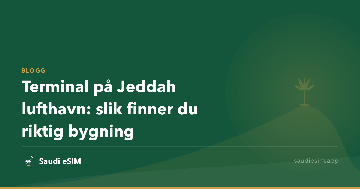 Terminal på Jeddah lufthavn: slik finner du riktig bygning