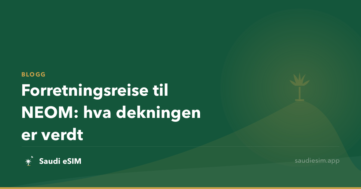 Forretningsreise til NEOM: hva dekningen er verdt