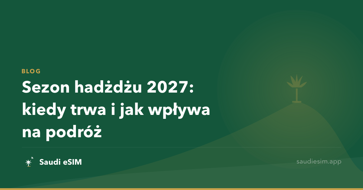Sezon hadżdżu 2027: kiedy trwa i jak wpływa na podróż