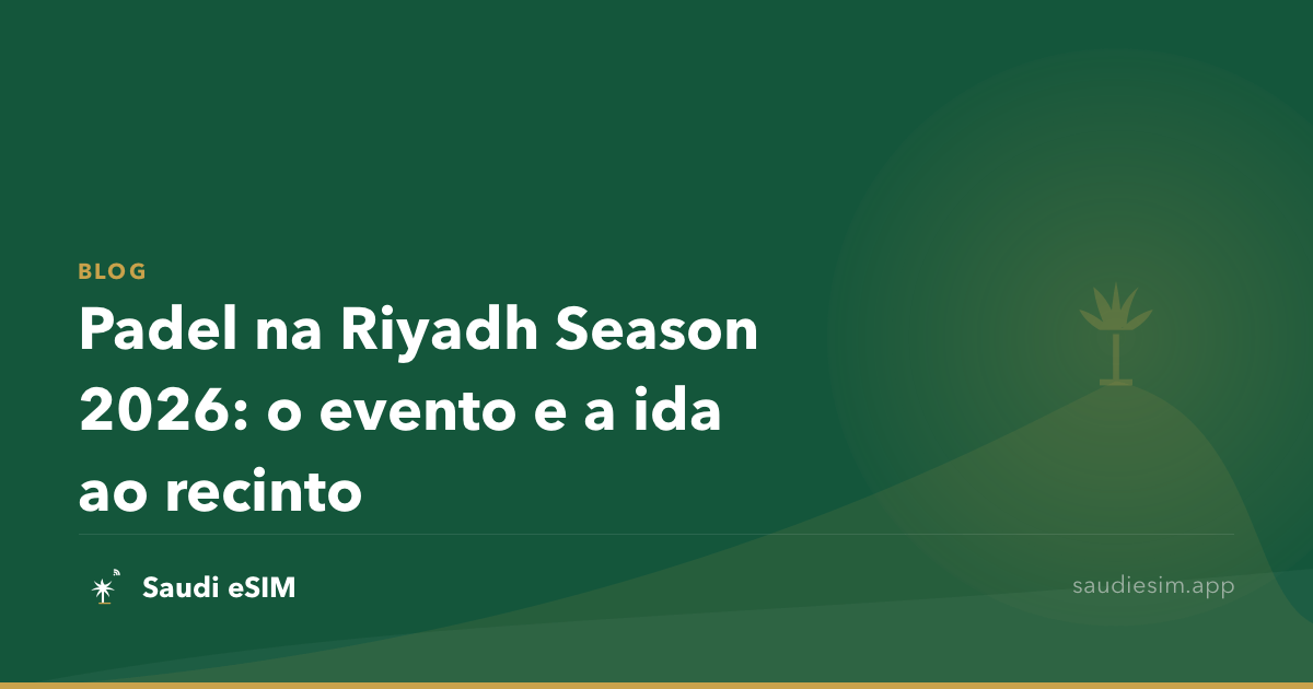 Padel na Riyadh Season 2026: o evento e a ida ao recinto