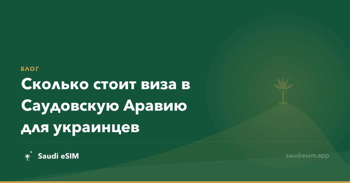 Сколько стоит виза в Саудовскую Аравию для украинцев