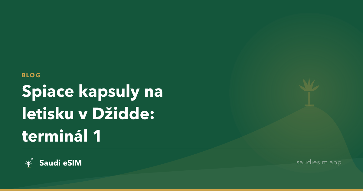 Spiace kapsuly na letisku v Džidde: terminál 1
