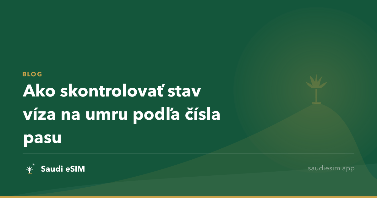 Ako skontrolovať stav víza na umru podľa čísla pasu