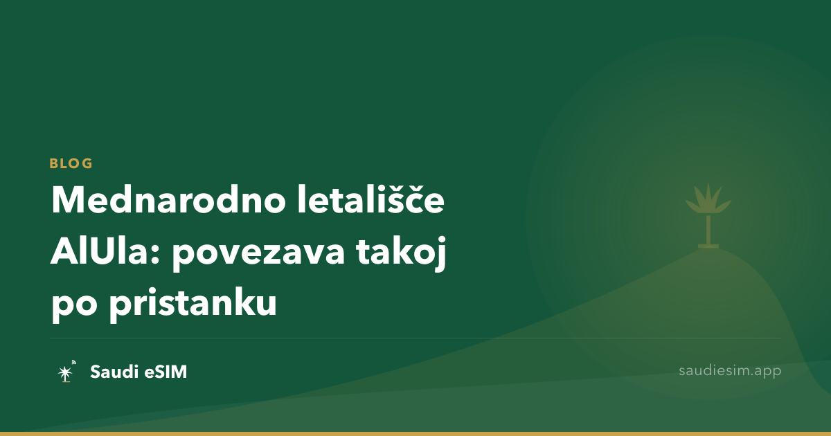 Mednarodno letališče AlUla: povezava takoj po pristanku