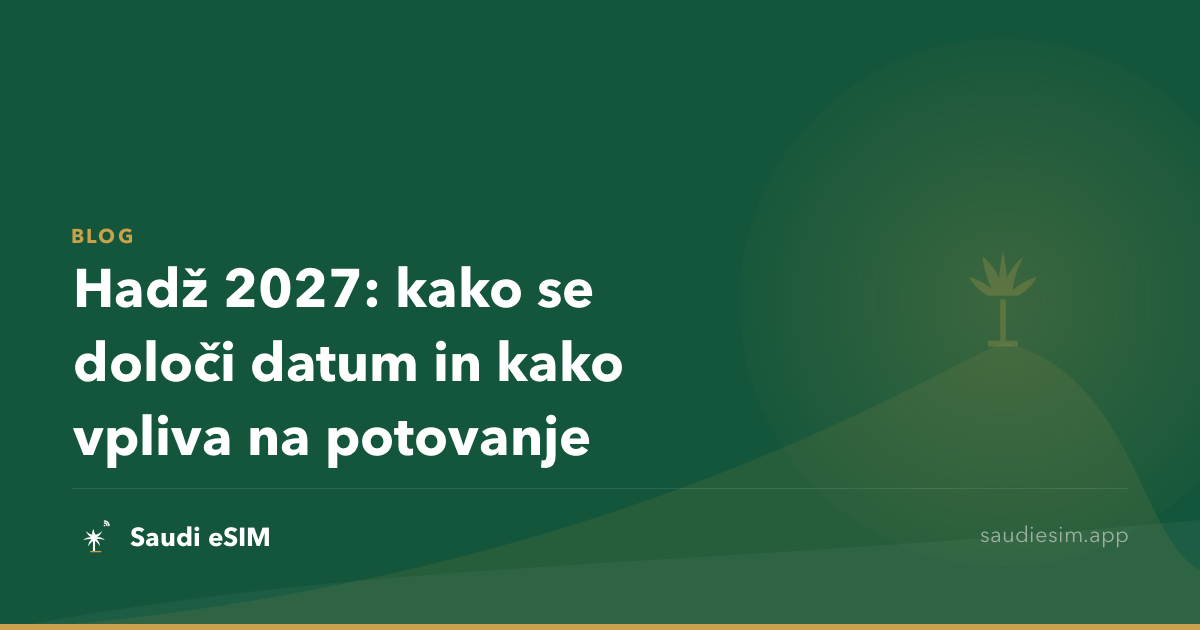 Hadž 2027: kako se določi datum in kako vpliva na potovanje