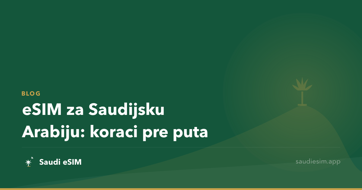 eSIM za Saudijsku Arabiju: koraci pre puta