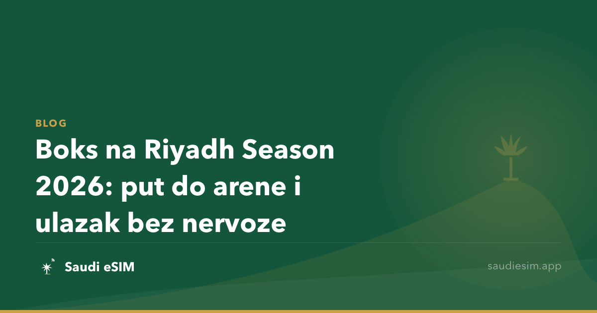 Boks na Riyadh Season 2026: put do arene i ulazak bez nervoze