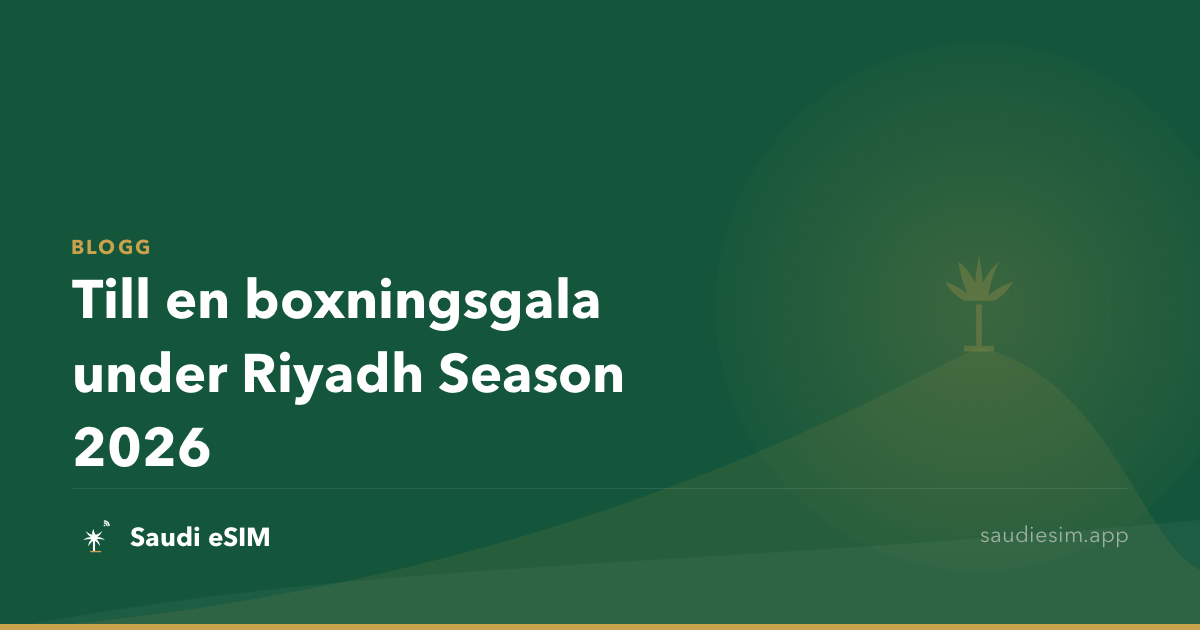 Till en boxningsgala under Riyadh Season 2026