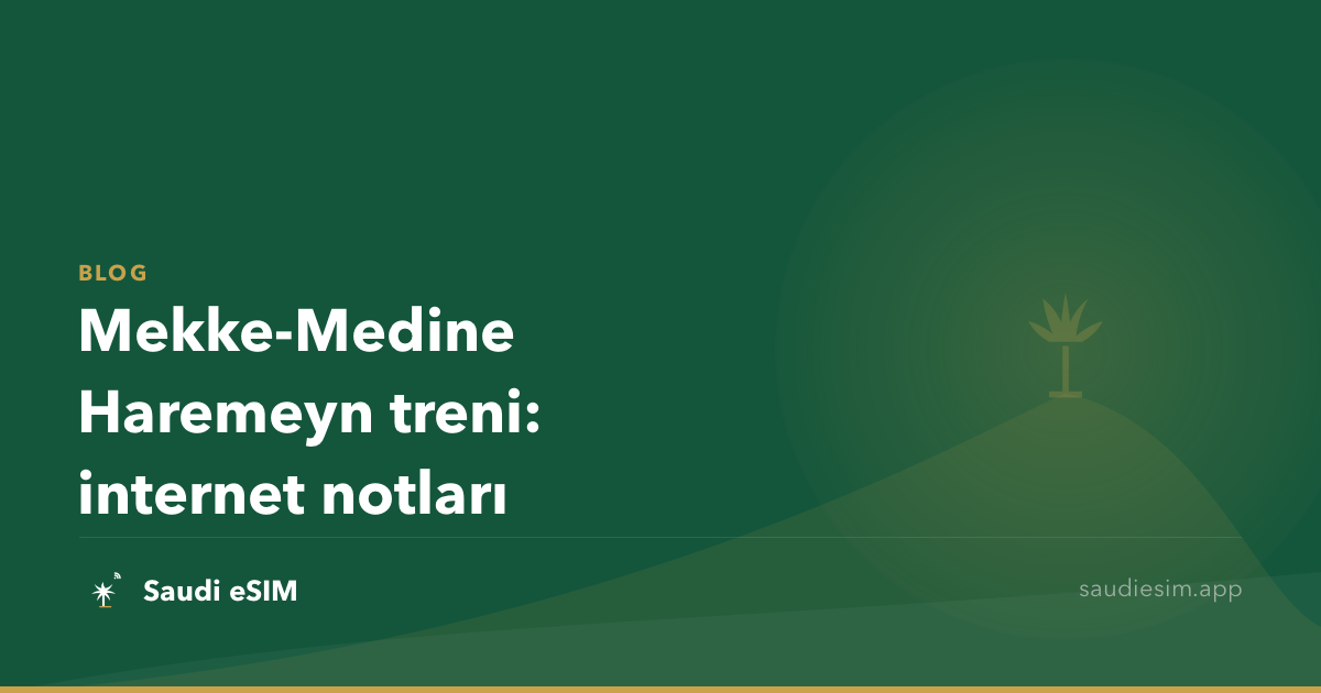 Mekke-Medine Haremeyn treni: internet notları