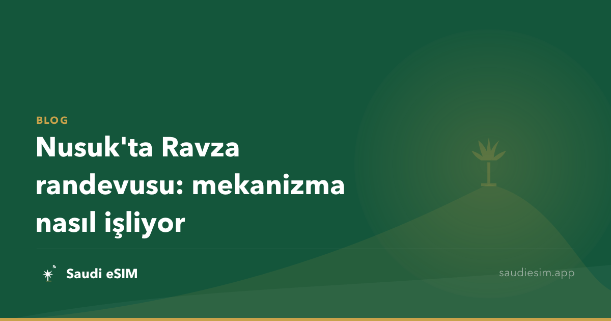 Nusuk'ta Ravza randevusu: mekanizma nasıl işliyor