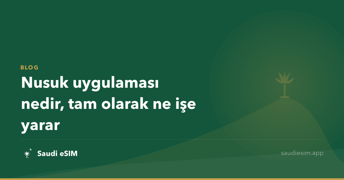 Nusuk uygulaması nedir, tam olarak ne işe yarar