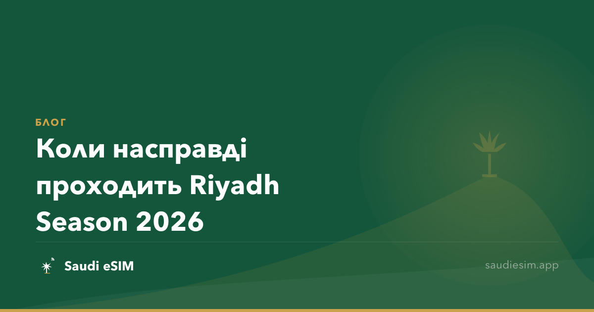 Коли насправді проходить Riyadh Season 2026