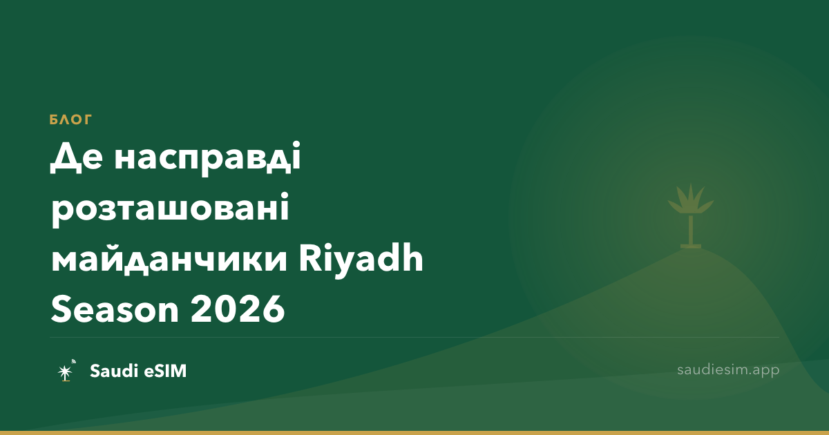 Де насправді розташовані майданчики Riyadh Season 2026