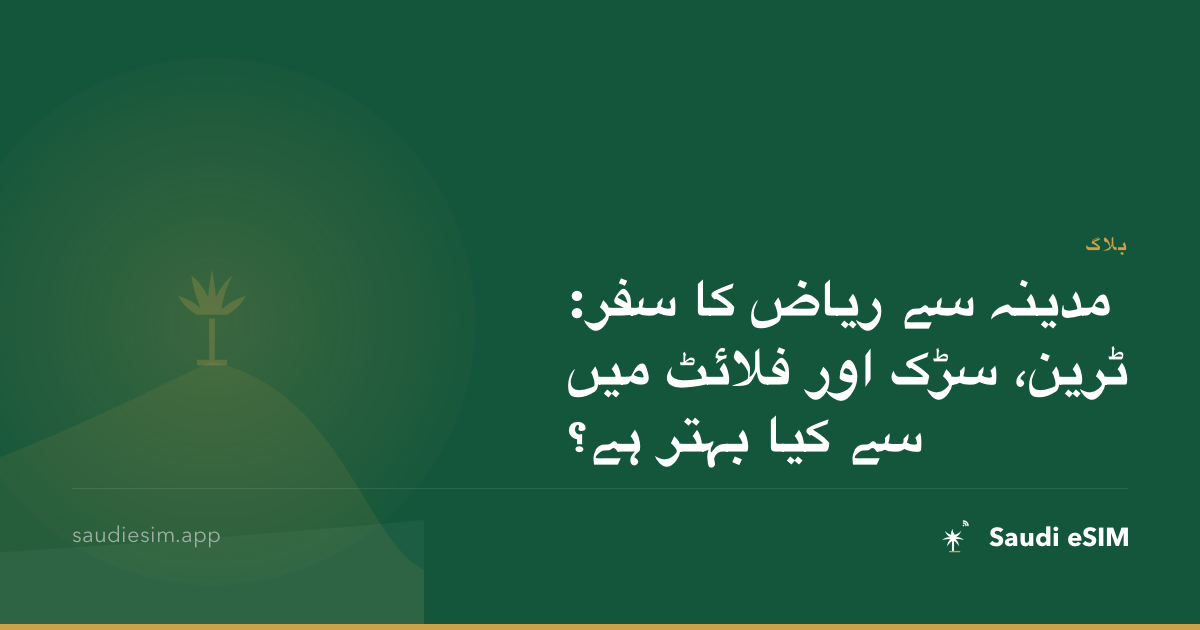 مدینہ سے ریاض کا سفر: ٹرین، سڑک اور فلائٹ میں سے کیا بہتر ہے؟