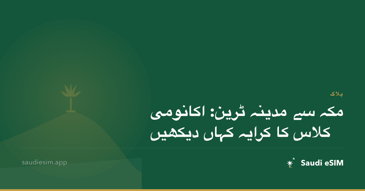 مکہ سے مدینہ ٹرین: اکانومی کلاس کا کرایہ کہاں دیکھیں