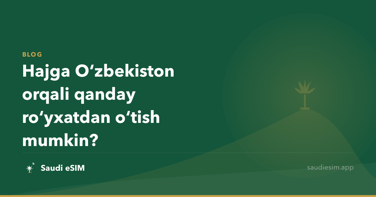 Hajga Oʻzbekiston orqali qanday roʻyxatdan oʻtish mumkin?