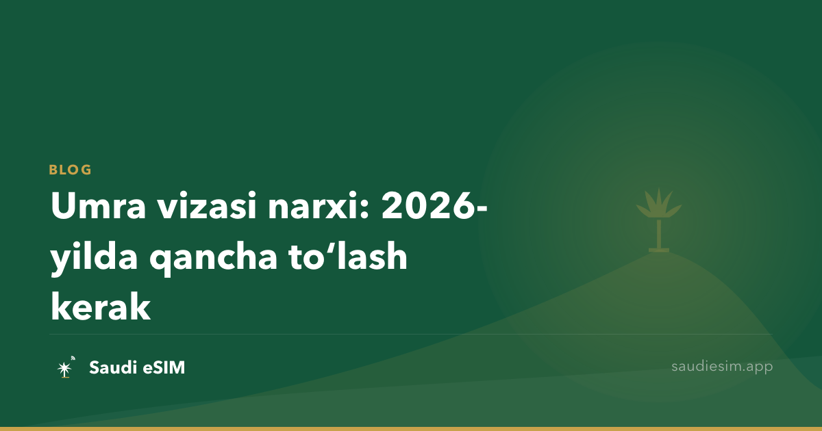 Umra vizasi narxi: 2026-yilda qancha toʻlash kerak