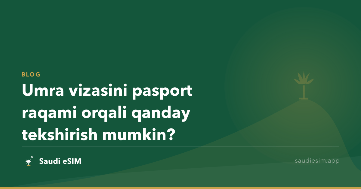 Umra vizasini pasport raqami orqali qanday tekshirish mumkin?