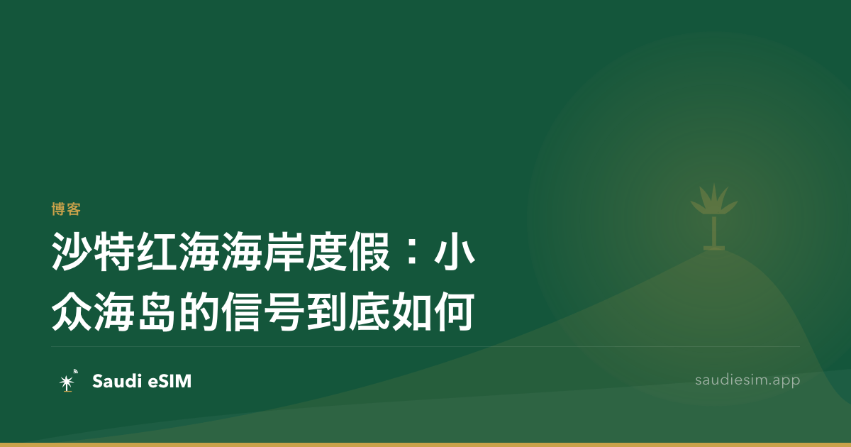 沙特红海海岸度假：小众海岛的信号到底如何