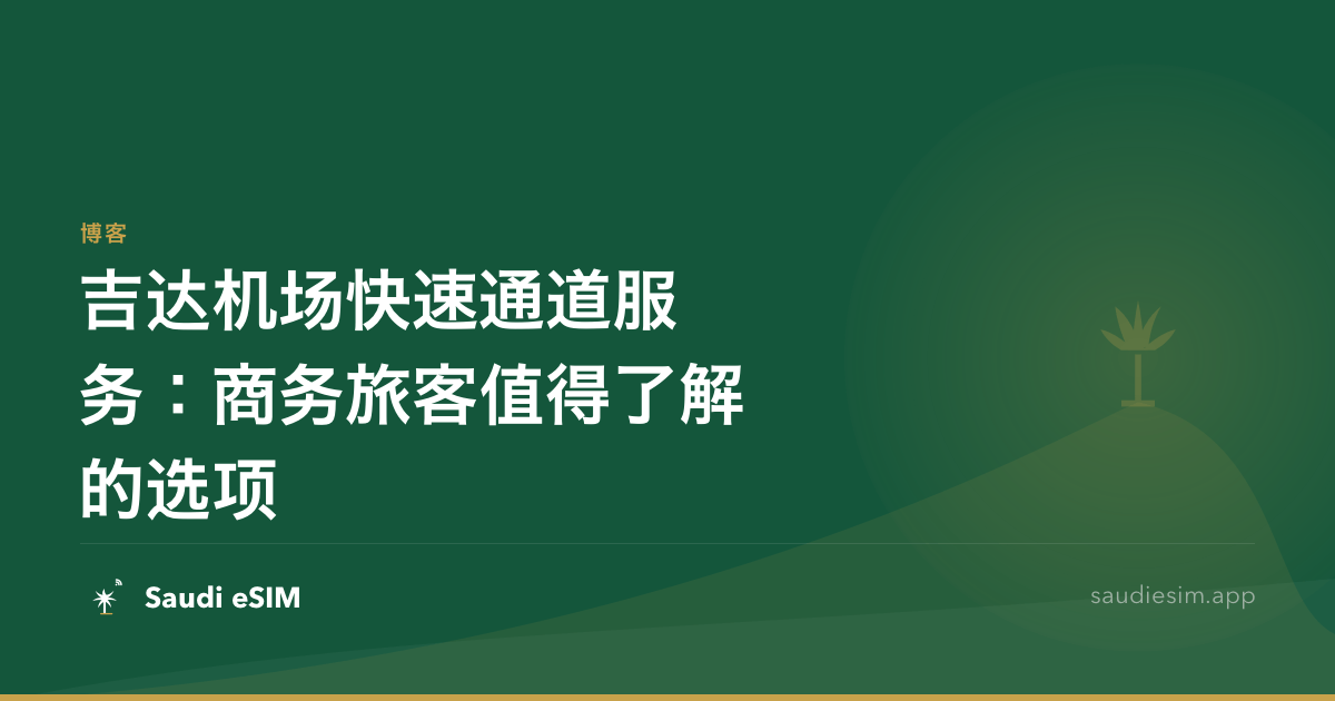 吉达机场快速通道服务：商务旅客值得了解的选项