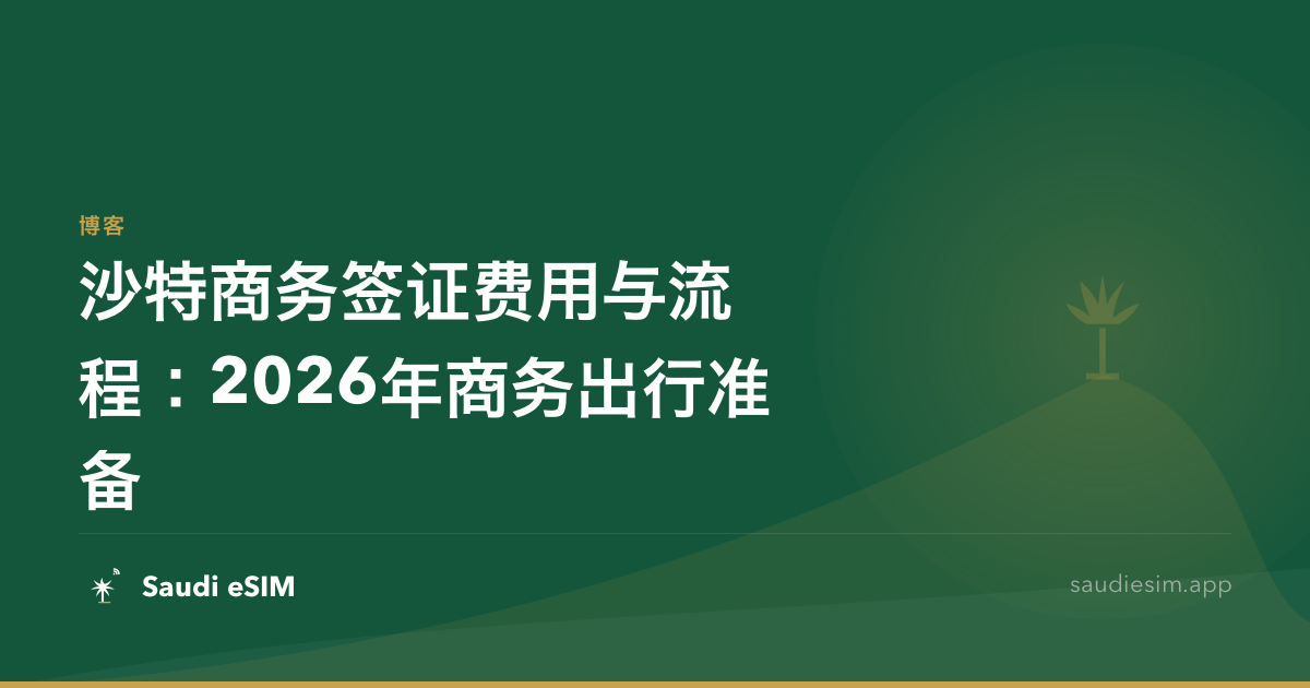 沙特商务签证费用与流程：2026年商务出行准备