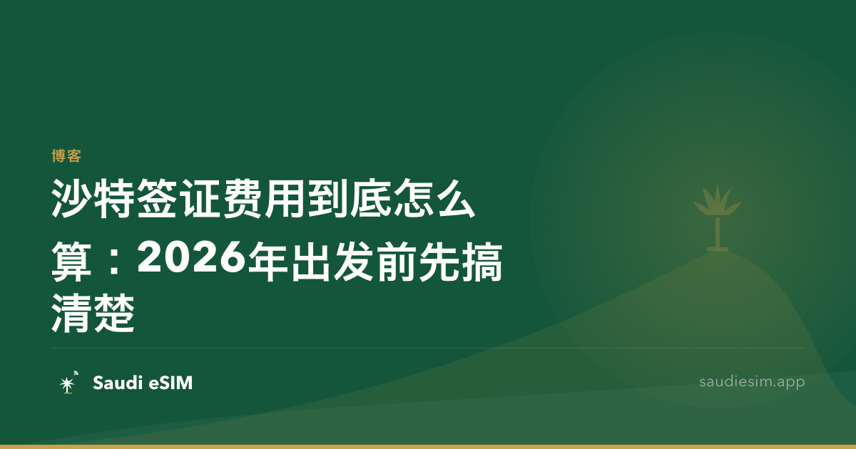 沙特签证费用到底怎么算：2026年出发前先搞清楚